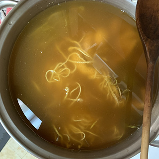 fibres in dye — chicken soup anyone?