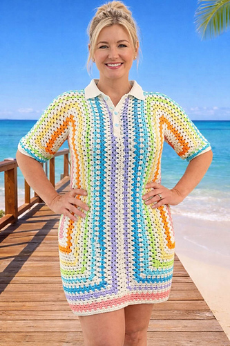 Extended Hexagon Beach Dress