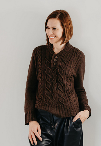 Eaphi TAPE EMBROIDERY MIX KNIT ブラウン Eaphi TAPE EMBROIDERY MIX KNIT ブラウン 【公式通販】