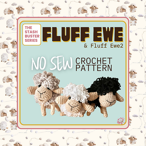 Fluffy Sheep - 3 Stitches Crafts