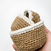 Jute Nesting Basket Trio pattern 