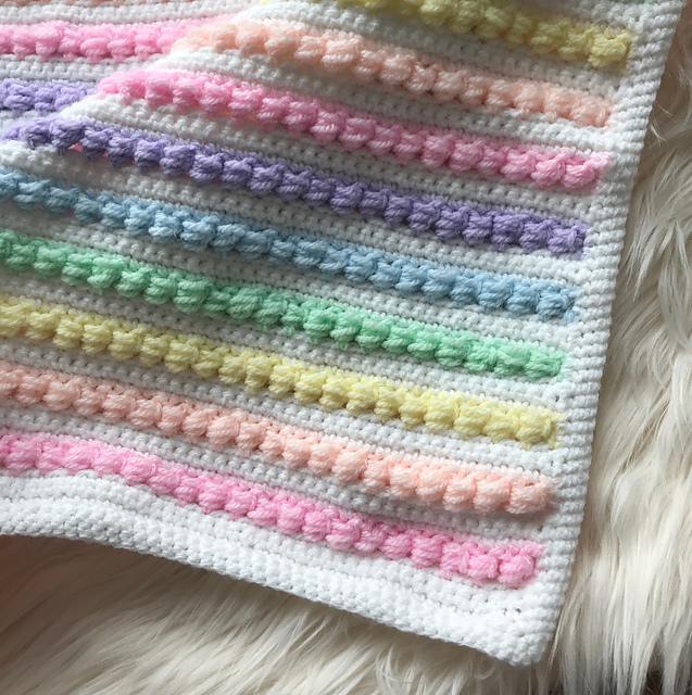 rainbow receiving blanket