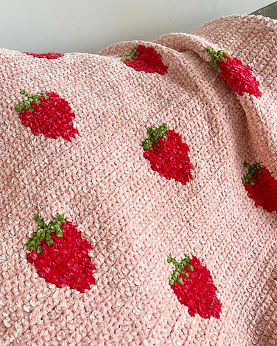 Ravelry Strawberry Dream Baby Blanket Pattern By Zoe Bartley