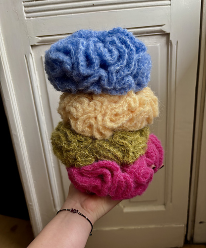 Crochet Fluffy Scrunchie